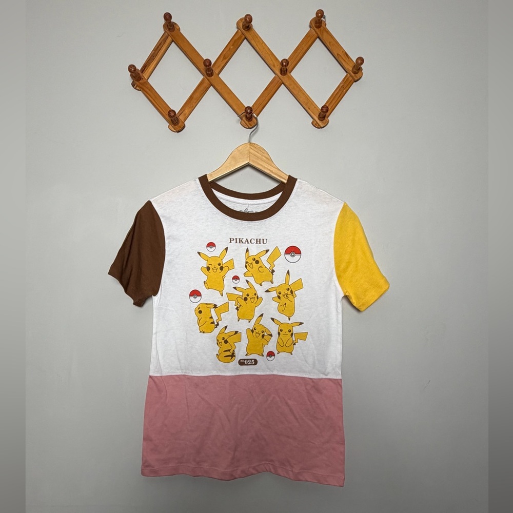 Pokémon Pikachu Color Block Women’s XS NWT BoxLunch Exclusive Anime Shirt